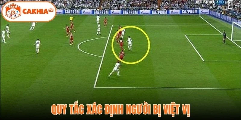Quy tắc xác định người bị việt vị